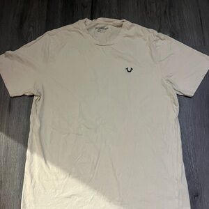 Medium cream colored True Religion tee